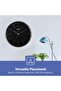 Silent Non-Ticking Round Wall Clock, Black/White - 7