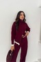 Zipper Detailed Oversized Knitwear Bottom-Top Set Aw25Au0049 - 5