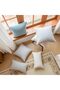 Cushion Cover Throw Pillow Covers 30 x 50 CM Pack of 2 Chenille Raw White - 4