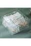 Transparent Jewelry Storage Box, Clear Acrylic Drawer Organizer with 60 Bags for Jewelry, Eas