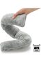 2X Draft Stopper for Doors & Windows - 2 Pieces, Taupe/Gray - 5