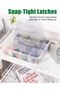 12-Grids PVC Bead Storage Organizer Box with Adjustable Removable Dividers (Empty Box Onl - 4
