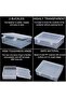 Bead Organizer Box - 30 Mini Clear Plastic Storage Containers with Hinged Lid - 3