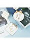 Trinket Dish Set - White Resin Jewelry Trays (2-Piece) - 4