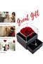 Preserved Rose Jewelry Box with 'I Love You' Necklace (Red1, Alloy Necklace) - 6