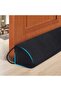 Door Draft Stopper, 36" Under Door Seal, Triangular Noise & Wind Blocker, Black