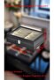 Black Leather Sunglass Organizer - 8-Slot Eyewear Display Case and Storage Box - 7