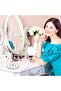 Rotating Acrylic Necklace Holder - Clear Jewelry Organizer Stand with 36 Hooks - 2