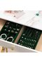Set of 2 Stackable Jewelry Organizer Trays for Drawers - Green - 6