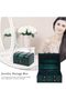 Vintage Wooden Treasure Chest Jewelry Storage Box - Green - 2