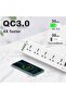 Power Strip 10-Outlet Surge Protector with 6 USB Ports PD+QC 32W, 2m, White - 3