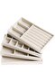 Jewelry Trays Organizer Set for Drawers, Stackable Velvet Inserts, 4-Piece (Beige) - 8