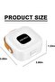 Jewellery Organizer Box Travel (White) - Portable Mini Ring Case - 2