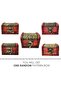 Vintage Small Jewelry Boxes, 5-Piece Wooden Treasure Chest Set - 5