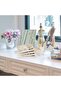 8PCS Jewelry Organizer Trays for Drawer, 8.3×4.8×1 in, Beige - 6