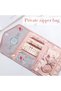 Travel Jewelry Case Organizer Jewelry Bag (Pink) - 6