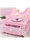 Kids Musical Jewelry Box with Ballerina and Mini Mirror (Pink) - 3