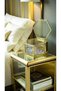 Hexagon Gold Glass Jewelry Box - Vintage Keepsake for Rings, Earrings & Trinkets - 5
