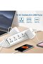 Power Strip 10-Outlet Surge Protector with 6 USB Ports PD+QC 32W, 2m, White - 6