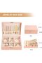 Leather Jewelry Organizer Box with Lock – Double Layer Removable Tray - 5