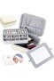 Jewelry Travel Case - 2-Layer Portable PU Leather Jewelry Organizer with Detachable Mirror (