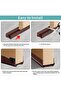 Door Draft Stopper, 100 cm Cuttable Under Door Draft Blocker (Brown) - 7