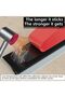 200cm Door Draft Stopper with Brush (Black) - Silicone Under-Door Seal, 2.2 inches - 2
