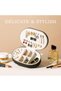 Travel Jewelry Organizer Box, Small Jewelry Organizer for Earrings Bracelet Necklace Ring - - 2