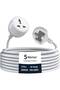 2500W Heavy-Duty Universal Extension Cord 5m - Flame-Retardant PVC, Universal Socket