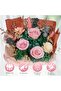 3 Real Roses Eternal Preserved Bouquet - Handcrafted Small Floral Arrangement (Pink) - 2