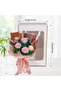 3 Real Roses Eternal Preserved Bouquet - Handcrafted Small Floral Arrangement (Pink) - 6