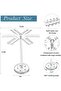 Rotating Acrylic Necklace Organizer - Clear 84-Hook 360° Rotating Jewelry Stand - 6