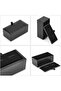 2 Pcs Cufflink Box Small Portable Organizer with Sponge and Snap Cover - 4