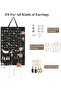 Hanging Earrings Organizer - Black, 20 Hooks (Holds up to 300 Pairs) - 3