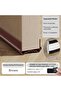 Door Draft Stopper, 100 cm Cuttable Under Door Draft Blocker (Brown) - 2
