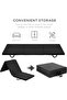 Tri-Fold Exercise Mat 6'x2' 2" Thick with Carrying Handles - 5