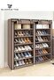 12-Layer Double Row Dustproof Non-Woven Simple Shoe Rack Saves Space - 6