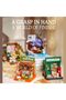 4-Pack DIY Mini Muse Bookstore Mini Building House Micro Kit - 3