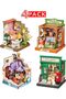4-Pack DIY Mini Muse Bookstore Mini Building House Micro Kit - 2