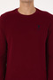 Men's Regular Fit Crew Neck Burgundy Sweatshirt 50310310-Vr014 - 6