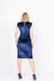 Women's Winter Laci Velvet Sculpt Draped Evening Dress Velvet Draped Premium Evening Dress Stylish Daily Comfortable Dress 50348 - 6