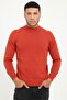 Men's Regular Fit Half Turtleneck Tile Knitwear - 3