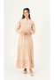 Girl's Long Linen Dress-Elb-3049-4979 - 5