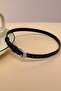 Black Gothic Leather Belt Leash - 2