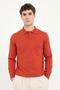 Men's Regular Fit Polo Collar Tile Knitwear - 3