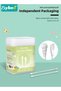 400PCS Baby Cotton Swabs, Double-headed Ear Spoon, Baby Cotton Buds, Baby Cotton Safe Swabs for Del - 2