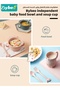 5 Pieces Baby Feeding Set, Baby Tableware, Infant Feeding Supplies, Led Weaning Set for Newborns, Ba - 4