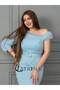 فستان سهرة ناعم انيق لونين - 2