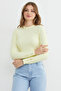 Corded Fabric Blouse with Bow Detail on the Sleeves - 5