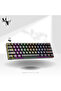 M.A&F Wireless Tri-Mode 61-Key RGB Backlit Brown Switch Mechanical Keyboard - 4